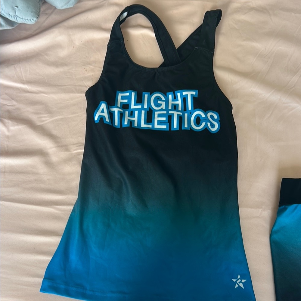 Flight Athletics Black and Blue Tank Top